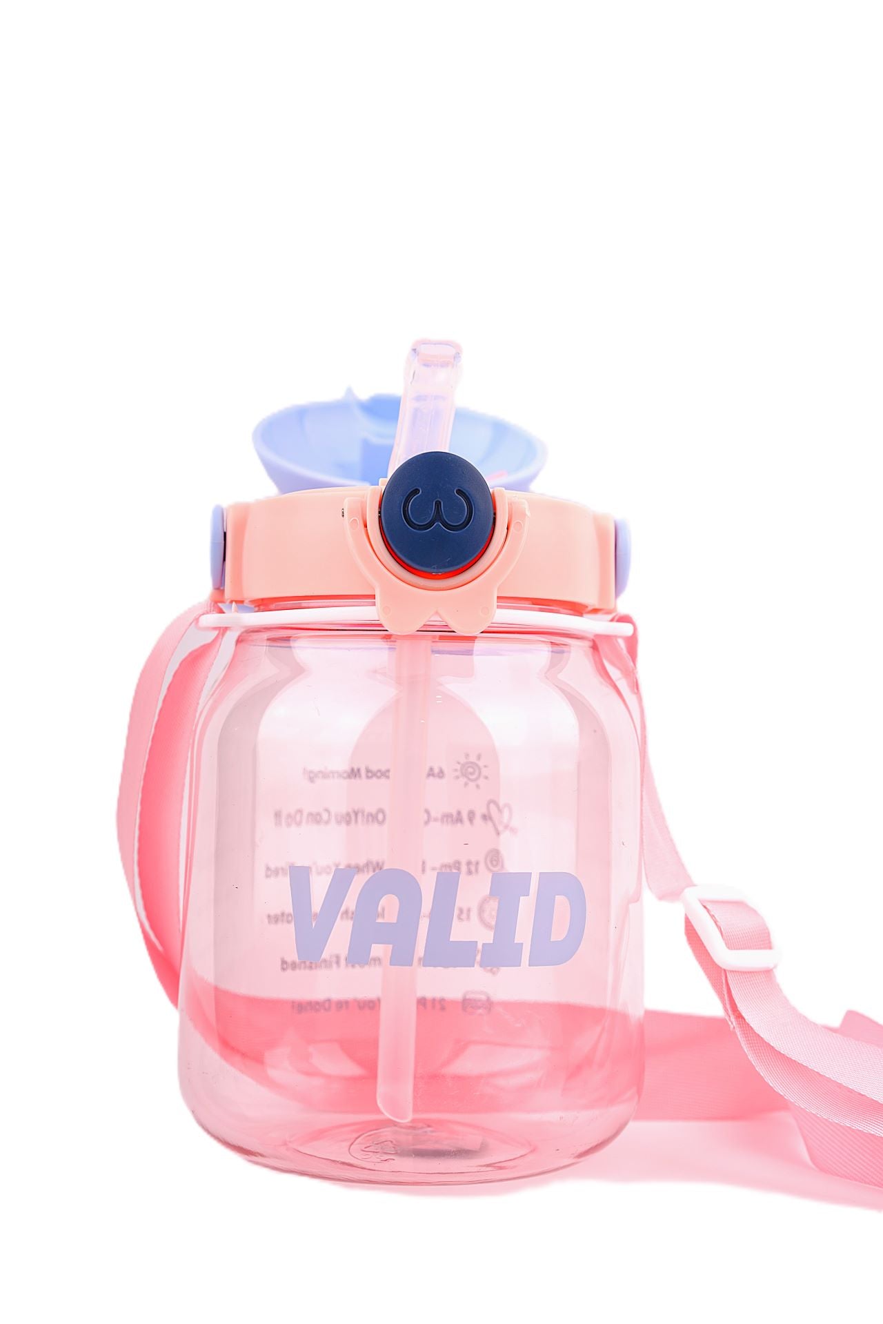 Pink & Blue Bunny Ear Water Jug – Cute Hydration Bottle with Strap
