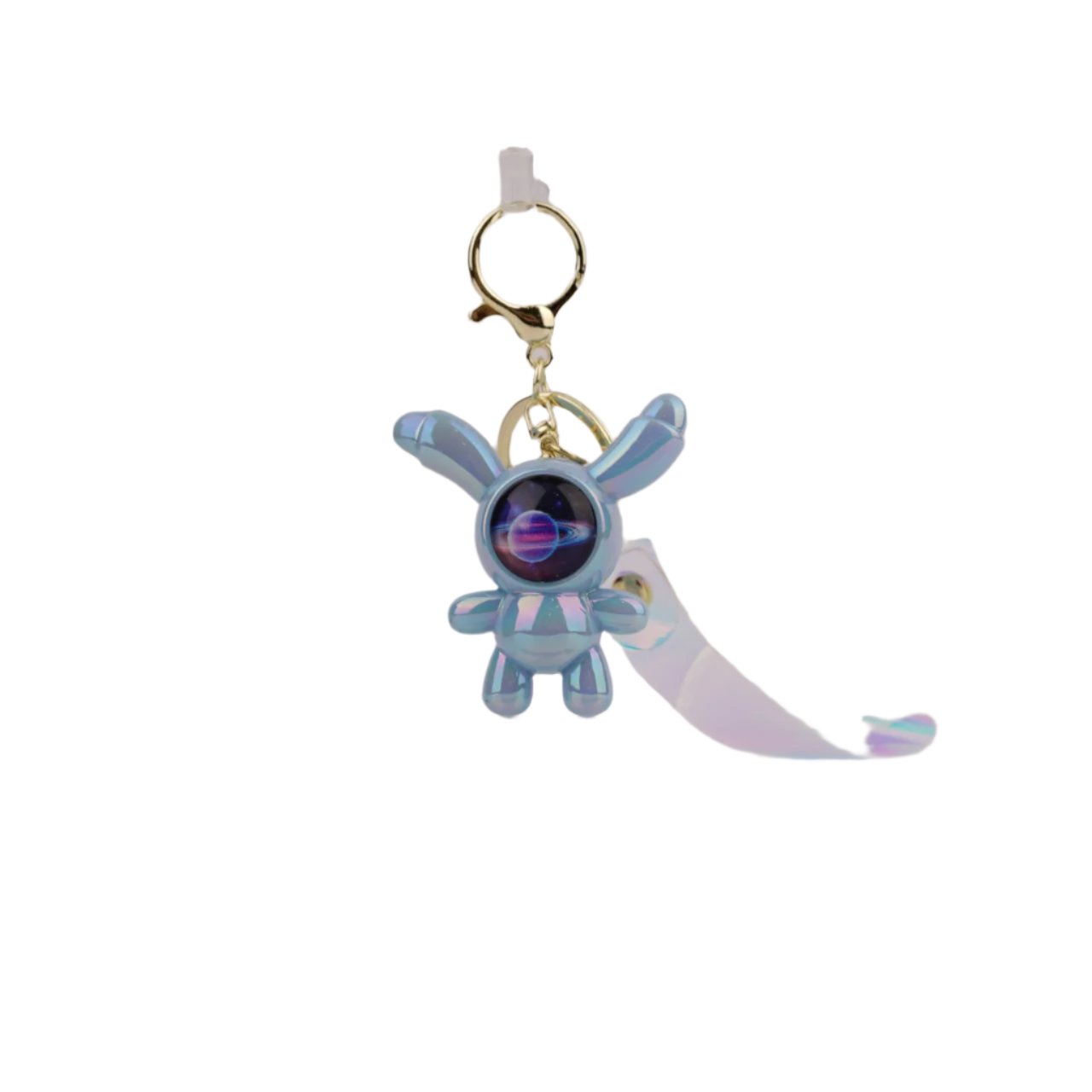 Blue Bunny Keyring